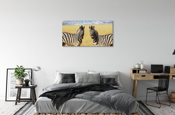 Quadro su tela Zebry polo 100x50 cm