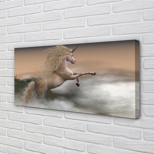 Quadro su tela Nuvole di unicorno 100x50 cm