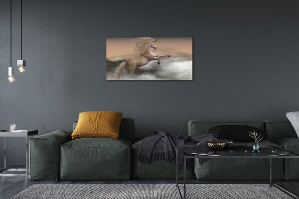 Quadro su tela Nuvole di unicorno 100x50 cm