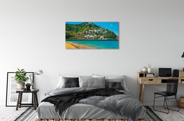 Quadro su tela Spagna spagnola Mountain Miasto 100x50 cm