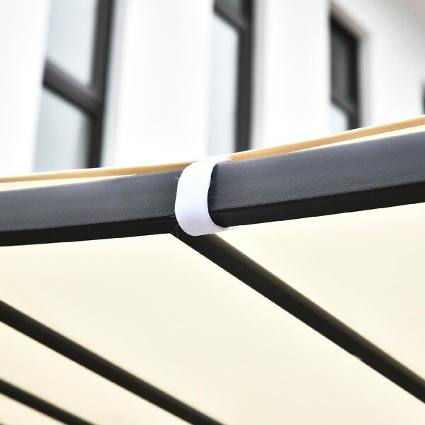 VivaGarden Pergola da Esterno in Metallo/Poliestere Dimensioni 3x3 mt colore Crema