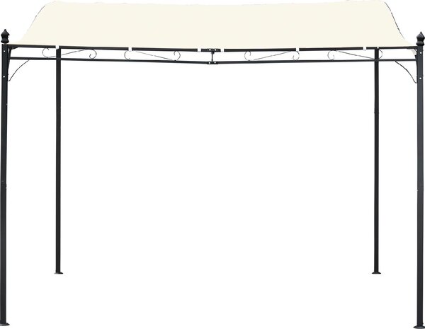 VivaGarden Pergola da Esterno in Metallo/Poliestere Dimensioni 3x3 mt colore Crema