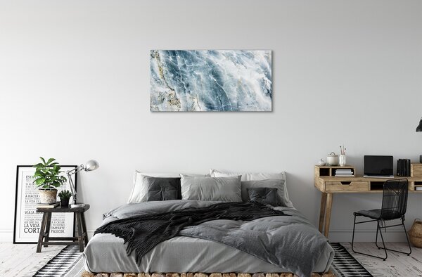 Quadro stampa su tela Muro di marmo di pietra 100x50 cm