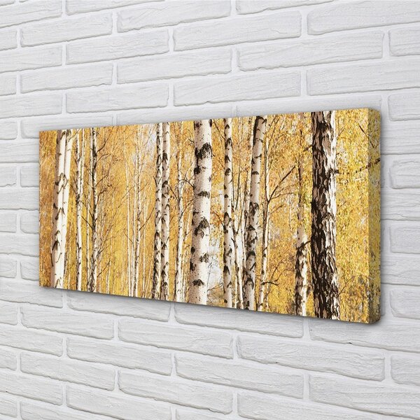 Quadro su tela Alberi autunnali 100x50 cm