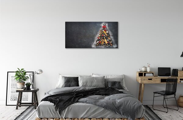 Quadro su tela Decorazioni dell'albero di Natale 100x50 cm