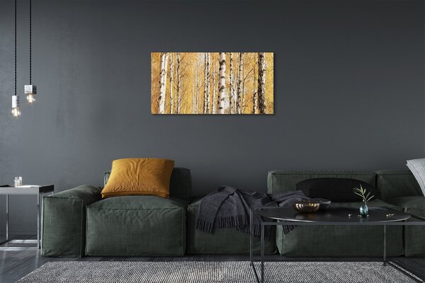 Quadro su tela Alberi autunnali 100x50 cm