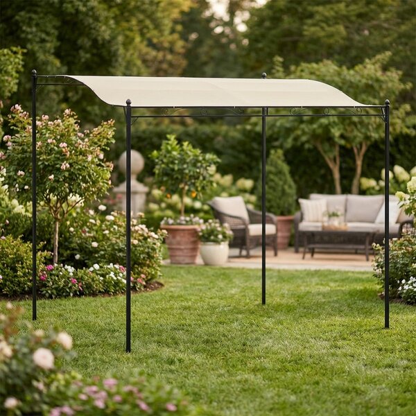 VivaGarden Pergola da Esterno in Metallo/Poliestere Dimensioni 3x2x2,5h colore Legno