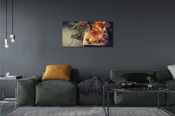Quadro su tela Clievi da tè invernali 100x50 cm