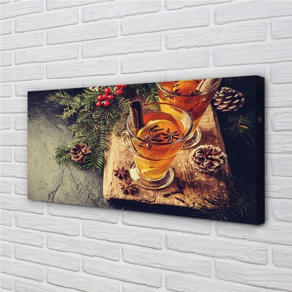 Quadro su tela Clievi da tè invernali 100x50 cm