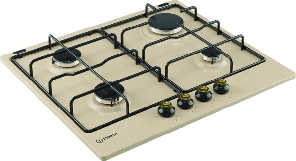 Indesit Piano Cottura 4 Fuochi a Gas 58 cm da Incasso colore Avena - TH 642 /I
