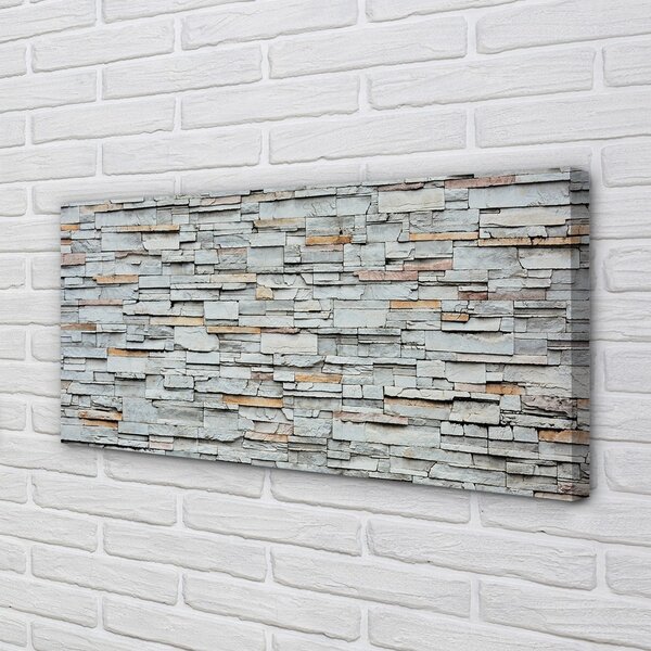 Quadro su tela Struttura del muro di pietra 100x50 cm