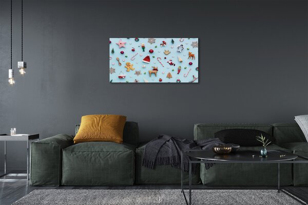 Quadro su tela Dollette di palline dolci 100x50 cm