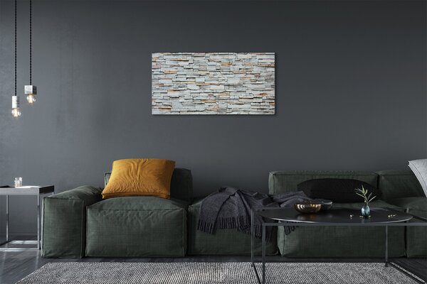 Quadro su tela Struttura del muro di pietra 100x50 cm