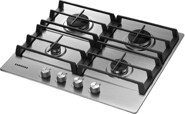 Samsung Piano Cottura 4 Fuochi a Gas 60 cm colore Inox - NA64H3010AS