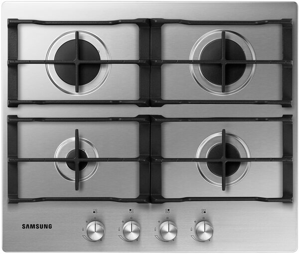 Samsung Piano Cottura 4 Fuochi a Gas 60 cm colore Inox - NA64H3010AS