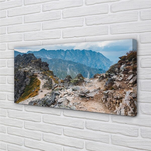 Quadro su tela Montagne 100x50 cm