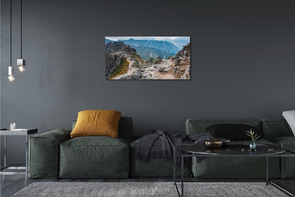 Quadro su tela Montagne 100x50 cm