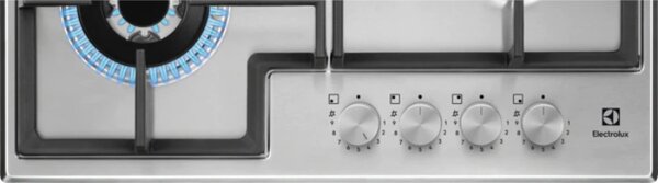 Electrolux Piano Cottura 4 Fuochi a Gas 60 Cm colore Acciaio Inox - EGS64362X