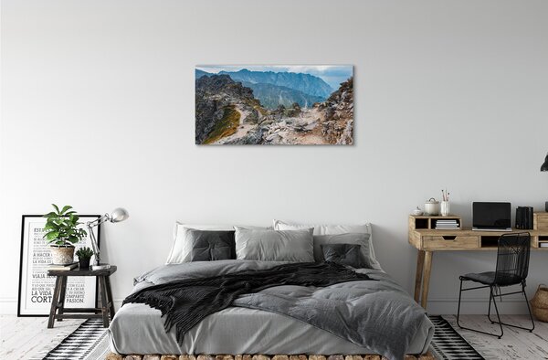 Quadro su tela Montagne 100x50 cm