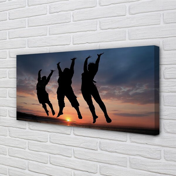 Quadro su tela Nuvole occidentali 100x50 cm