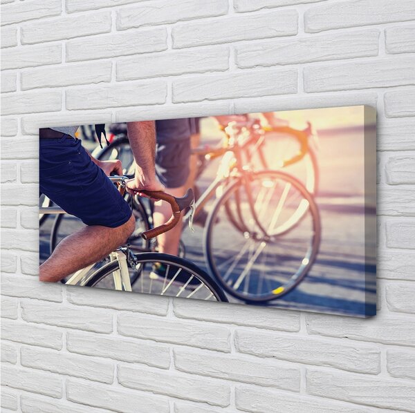 Quadro su tela Ciclisti persone 100x50 cm