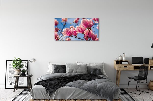 Stampa quadro su tela Alberi 100x50 cm