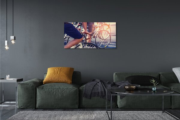 Quadro su tela Ciclisti persone 100x50 cm