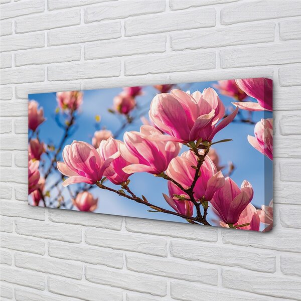 Stampa quadro su tela Alberi 100x50 cm