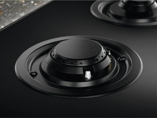 Electrolux Piano Cottura 4 Fuochi a Gas 60 cm in Cristallo Temperato colore Nero - KGG643753K