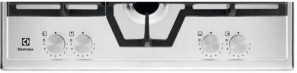 Electrolux Piano Cottura 4 Fuochi a Gas 60 cm in Acciaio inossidabile - KGS64562SX