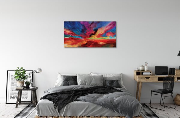 Foto quadro su tela Frattali colorati 100x50 cm