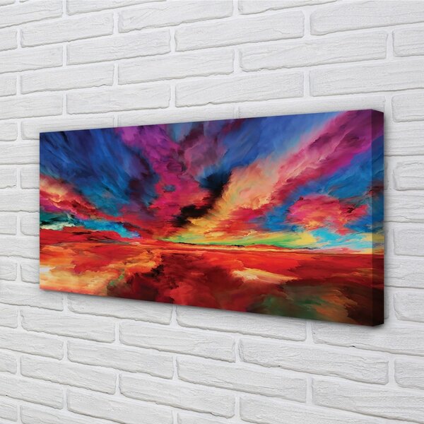 Foto quadro su tela Frattali colorati 100x50 cm