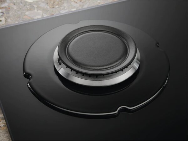 Electrolux Piano Cottura 4 Fuochi a Gas 60 cm Superficie in Vetro colore Nero - EGG64272K