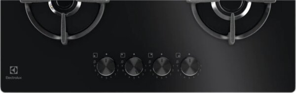 Electrolux Piano Cottura 4 Fuochi a Gas 60 cm Superficie in Vetro colore Nero - EGG64272K