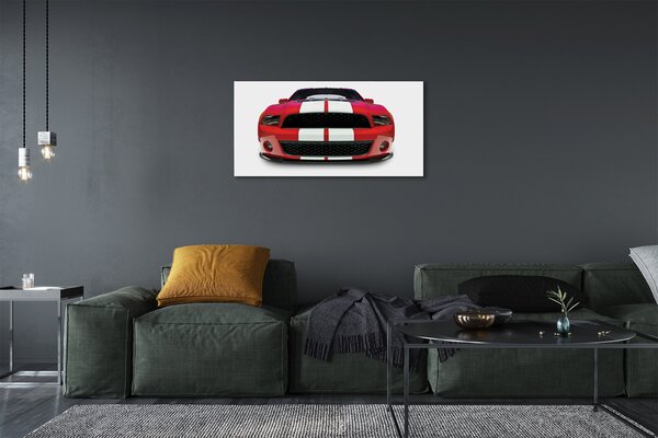 Quadro su tela Macchina sportiva rossa 100x50 cm