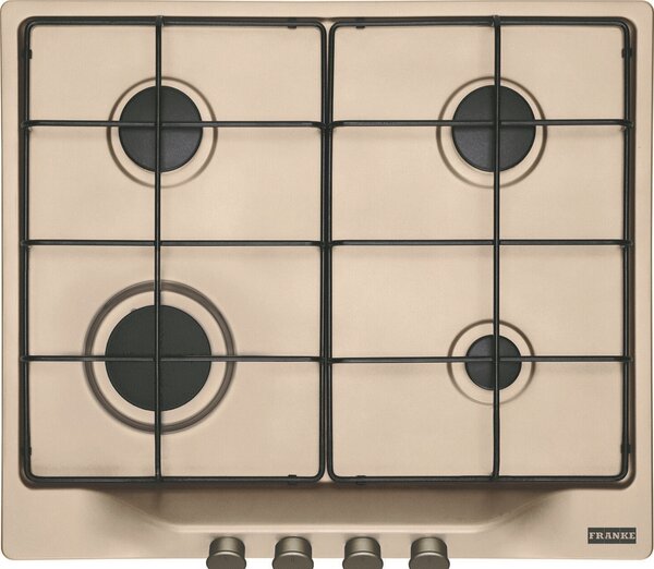 Franke Piano Cottura 4 Fuochi a Gas da Incasso 60 cm colore Avena - 106.0696.851 COUNTRY FCH 600 OA