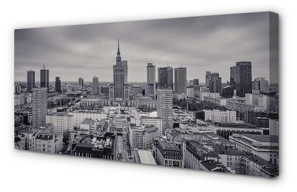Foto quadro su tela Panorama dei grattacieli di Varsavia 100x50 cm
