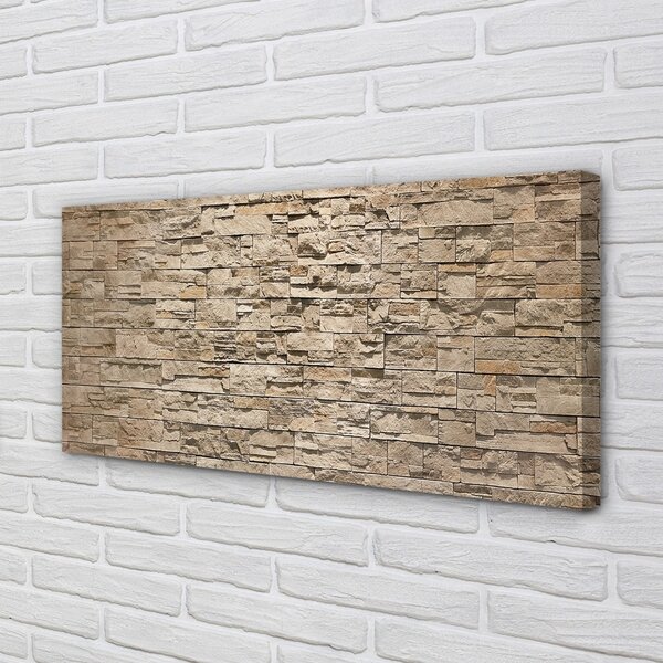Quadro su tela Pietra del muro di mattoni 100x50 cm