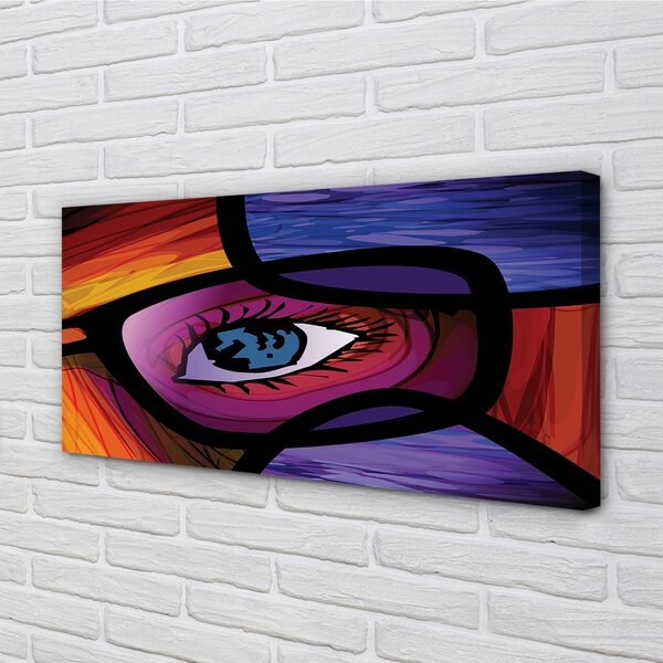 Quadro su tela Immagine occhio 100x50 cm