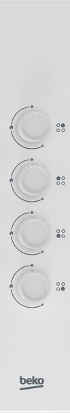 Beko Piano Cottura 4 Fuochi a Gas da Incasso Larghezza 60 cm colore Bianco Smaltato - HIGG64123SW