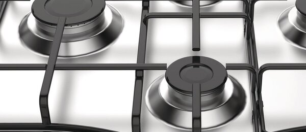 Hotpoint Ariston Piano Cottura 4 Fuochi a gas da Incasso Larghezza 60 cm colore Inox - PCN 642 IX/HAR