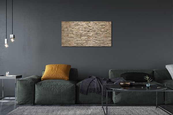 Quadro su tela Pietra del muro di mattoni 100x50 cm