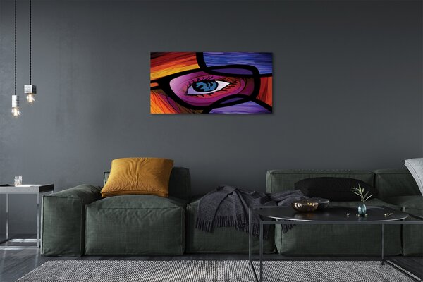 Quadro su tela Immagine occhio 100x50 cm