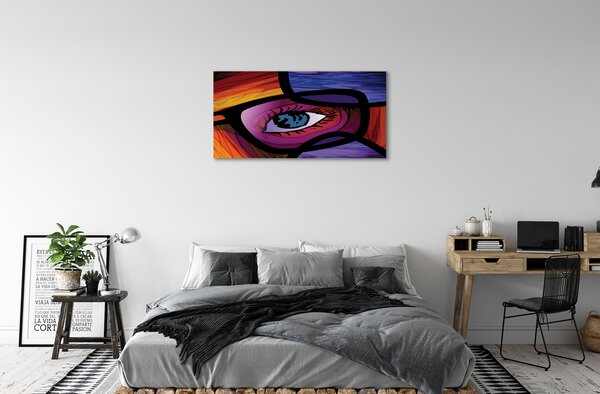 Quadro su tela Immagine occhio 100x50 cm