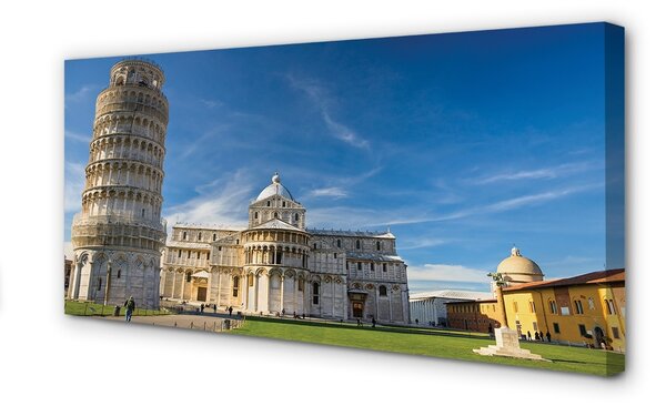 Quadro su tela Cattedrale della torre della curva italiana 100x50 cm