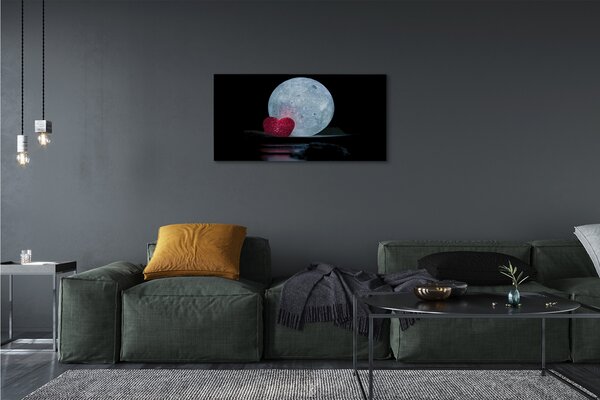 Quadro su tela Il cuore della luna 100x50 cm