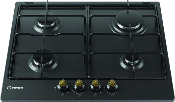 Indesit Piano Cottura 4 Fuochi a Gas Larghezza 58 cm colore Antracite - TH 642/I AN