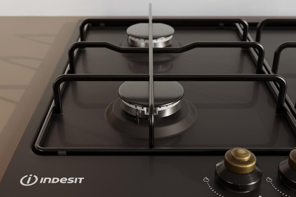 Indesit Piano Cottura 4 Fuochi a Gas Larghezza 58 cm colore Antracite - TH 642/I AN