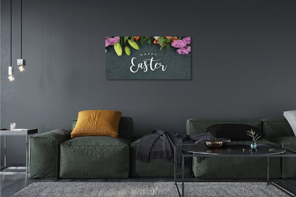 Quadro su tela Fiori 100x50 cm