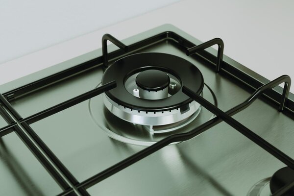 Indesit Piano Cottura 4 Fuochi a Gas Larghezza 58 cm in Acciaio Inox colore Inox - THP 642 W/IX/I 1